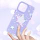5. Kingxbar Heart Star Series etui iPhone 14 Plus etui w gwiazdki purple star