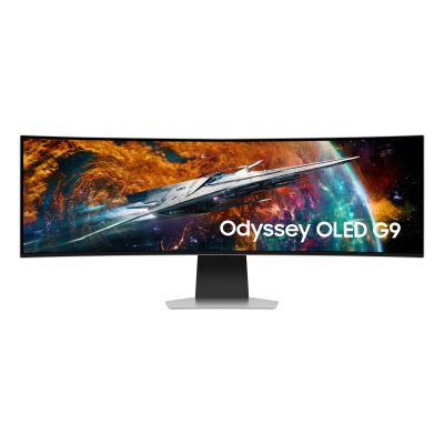 2. Samsung G95SC monitor komputerowy 124,5 cm (49") 5120 x 1440 px Dual QHD OLED Srebrny