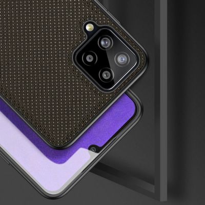 4. Dux Ducis Fino etui pokrowiec pokryty nylonowym materiałem Samsung Galaxy A22 4G zielony