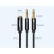 12. Ugreen kabel rozdzielacz AUX 3,5 mm mini jack (żeński) - 2x 3,5 mm mini jack (męski - mikrofon i słuchawki) czarny (AV140 20899)