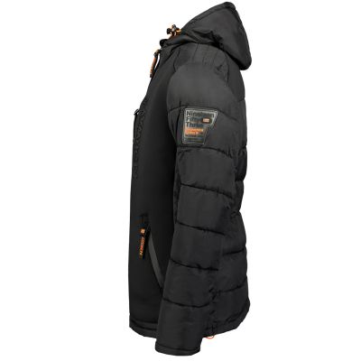 2. Kurtka męska Geographical Norway BEACHWOOD BLACK-FORANGE DB MEN 068 BS4 BLACK (WU6631H/GN-NOIR)