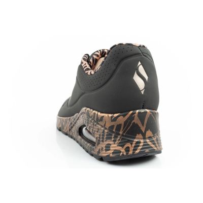 14. Skechers Uno-Loving Love buty sneakersy sportowe damskie modne czarne