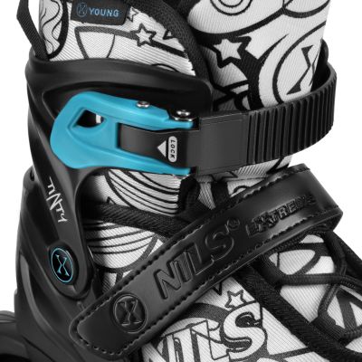 6. NH10907 4w1 ŁYŻWOROLKI Z WYM. PŁOZĄ HOKEJOWĄ TINTY ZIELONE ROZM. S(31-34) NILS EXTREME