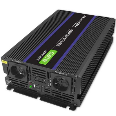 11. Qoltec Przetwornica napięcia Monolith 6000 MS Wave | 12V na 230V | 3000/6000W | USB