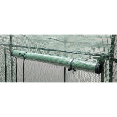 32. SZKLARNIA TUNEL OGRODOWY DWA WEJŚCIA DO POMIDORÓW I OGÓRKÓW 200x100x180CM ZIELONY