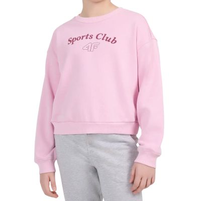 Bluza dla dziewczynki 4F F2708 jasny róż 4FJWAW26TSWSF2708 56S