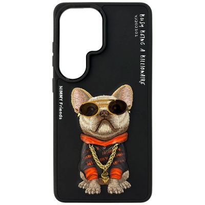 Etui Nimmy Glasses Cool Dog na Samsung Galaxy S26 Ultra - czarne