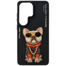 Etui Nimmy Glasses Cool Dog na Samsung Galaxy S26 Ultra - czarne