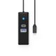 2. Hub USB Orico PWCUR-C3 3-portowy 1x USB-A 3.0 1x USB-C 3.0 1x RJ45 Gigabit Ethernet 1 m - czarny