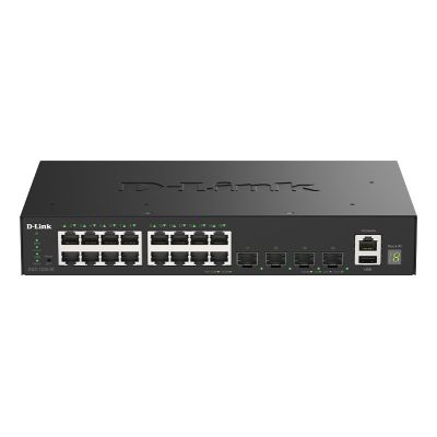 D-Link DGS-1530-20/E przełącznik sieciowy Zarządzany L2 Gigabit Ethernet (10/100/1000) Czarny