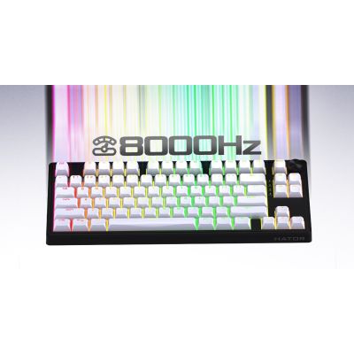 12. HATOR Skyfall 80 MAG ULTRA 8K klawiatura Gaming USB QWERTY US English Czarny, Biały