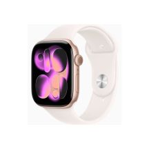 Smartwatch Apple Watch 11 GPS 46mm Rose Gold Alu Sport Band S/M Różowy (MEV64RK/A)