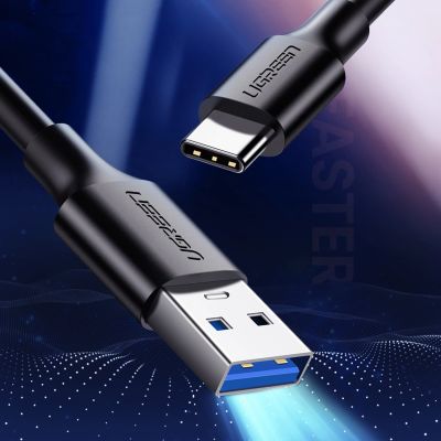 7. Kabel Ugreen US184 20883 USB-A 3.0 / USB-C 3A 1.5m - czarny