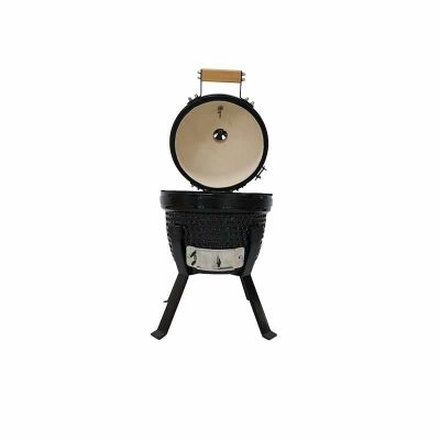 9. Kamado Bono Picnic Ceramic Grill 13” Kamado barbecue/grill Wózek Węgiel drzewny (paliwo) Czarny