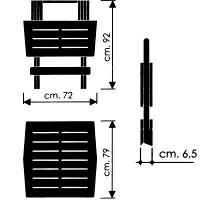 8. STÓŁ OGRODOWY SKŁADANY PLASTIKOWY 72x79x70CM ANTRACYT