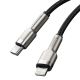 8. Kabel Baseus Cafule Series Metal Data USB-C / Lightning 20W PD 1 m - czarny