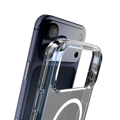 5. Etui Puro Impact Clear D3O TPU+PC kompatybilne z MagSafe na iPhone 17 Pro Max - przezroczyste