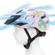 6. Kask rowerowy dziecięcy MTB Wozinsky z odpinanym daszkiem 48-52 cm - różowy