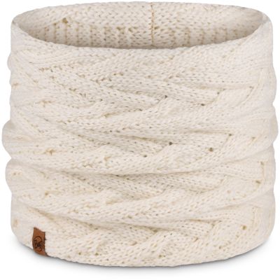 3. Bandana BUFF KNITTED & FLEECE NECK WARMER CARYN WHITE