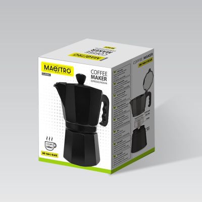 10. Kawiarka na 3 filiżanki  MR-1666-3-BLACK MAESTRO