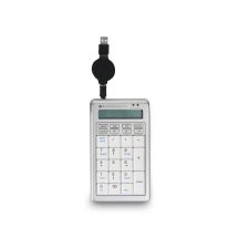 BakkerElkhuizen S-board 840 Numeric klawiatura numeryczna PC USB Jasny Szary, Biały