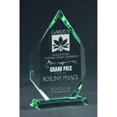 2. Trofeum szklane grawerowane z etui