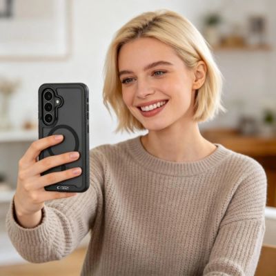 5. Etui Tech-Protect Defense MagSafe na Samsung Galaxy A57 5G - czarne
