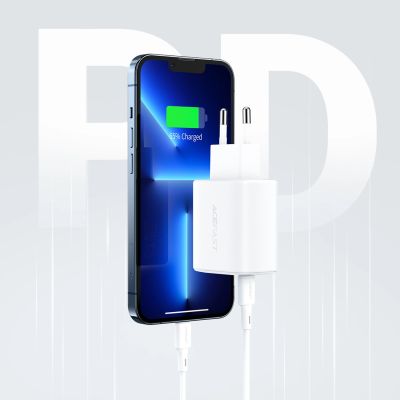 9. Acefast ładowarka sieciowa USB Typ C / USB 20W, PPS, PD, QC 3.0, AFC, FCP biały (A25 white)