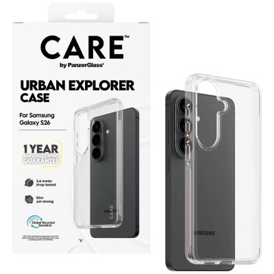 4. Etui CARE by PanzerGlass Urban Explorer Transparent na Samsung Galaxy S26 - przezroczyste