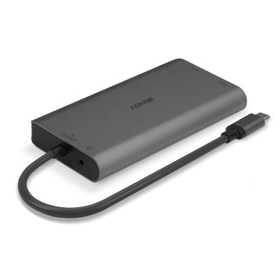 3. Lindy 43323 stacja dokująca Przewodowa USB 3.2 Gen 1 (3.1 Gen 1) Type-C Czarny, Szary