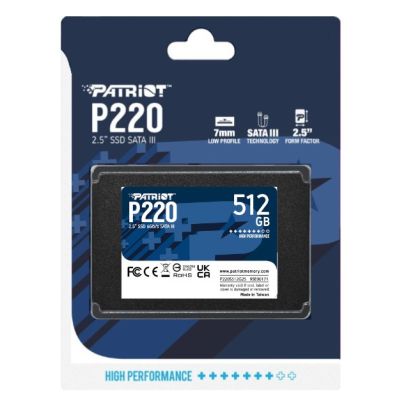 2. SSD PATRIOT P220 512GB SATA3 2,5"