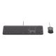 2. Logitech 920-013343 klawiatura Dołączona myszka Dom/Biuro USB QWERTZ Niemiecki Grafitowy