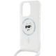 5. Etui Karl Lagerfeld IML Choupette Head&Cord MagSafe na iPhone 15 Pro Max - przezroczyste