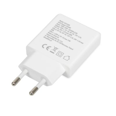 10. IBOX ŁADOWARKA UNIWERSALNA C-43 GAN PD30W SLIM USB A+C WHITE