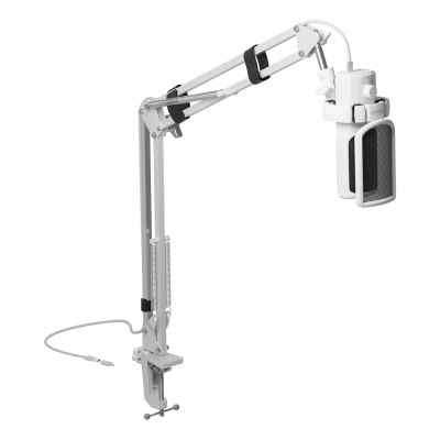 7. GENESIS Radium 251 White Biały Mikrofon do konsoli do gier