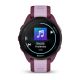 4. Zegarek sportowy Garmin Forerunner 165 Music AMOLED 43mm Berry Lilac
