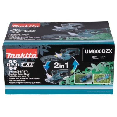 10. Nożyce do żywopłotu i trawy AKU UM600DZX MAKITA