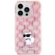 3. Etui Karl Lagerfeld Monogram Choupette na iPhone 15 Pro Max - różowe