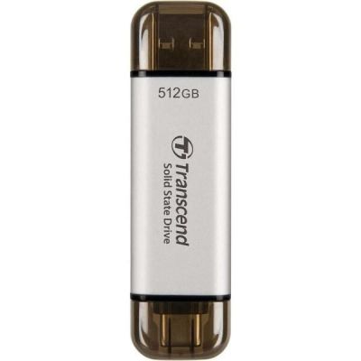 2. Transcend ESD310 512 GB USB Type-A na USB Type-C 3.2 Gen 2 (3.1 Gen 2) Srebrny