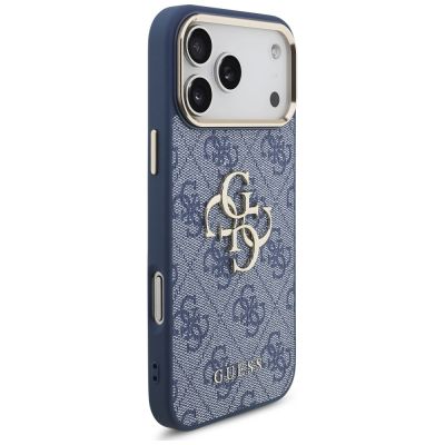 4. Etui Guess 4G Big 4G Classic Logo na iPhone 18 Pro Max / 17 Pro Max - niebiesko-złote