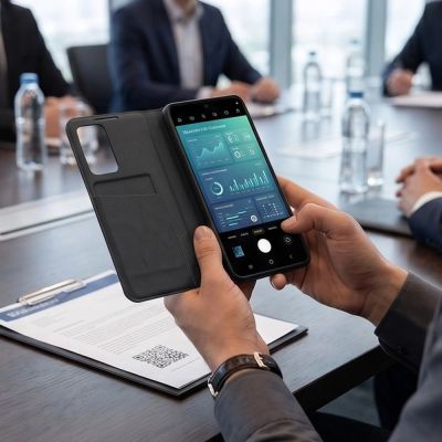 6. Etui Tech-Protect Smart Wallet na Samsung Galaxy A27 5G - czarne matowe
