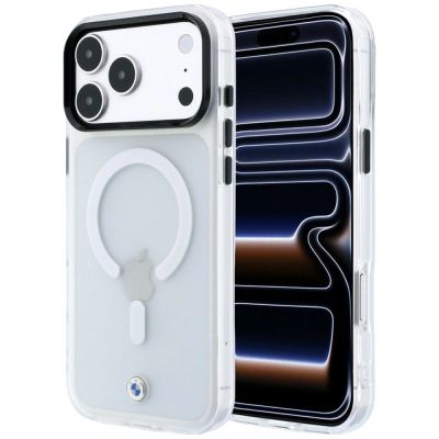 Etui BMW Sign Frosted IML & Metal Logo MagSafe na iPhone 18 Pro Max / 17 Pro Max - przezroczyste