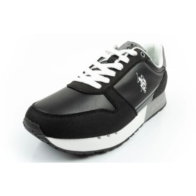 3. U.S Polo Assn buty sportowe sneakersy męskie modne wygodne czarne