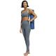 5. Stanik sportowy damski adidas Coreessentials Medium-Support szary HD7686