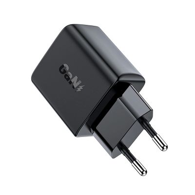 3. Acefast ładowarka sieciowa GaN USB Typ C 30W, PD, QC 3.0, AFC, FCP czarny (A21 black)