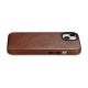 2. iCarer Oil Wax Premium Leather Case skórzane etui iPhone 14 Plus magnetyczne z MagSafe brązowy (WMI14220703-RB)