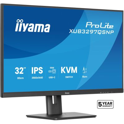 15. Monitor IIYAMA 80.0cm (32,0") XUB3297QSNP-B1 16:9 2xHDMI+DP+USB-C