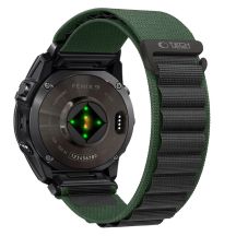 Pasek Tech-Protect Nylon Pro na Garmin Fenix 5X / 5X Plus / 6X / 6X Pro / 7X / 8 / 8 Pro / 9 / 9 Pro (51 mm) - czarno-zielony