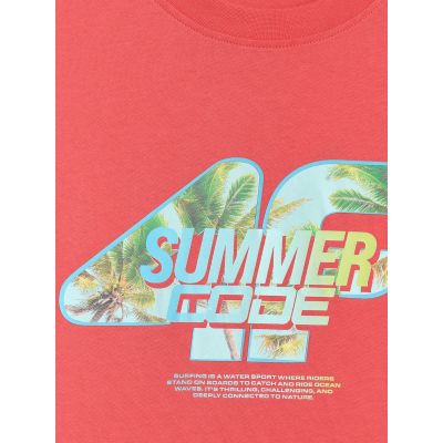 6. T-shirt regular z nadrukiem męski 4F 4FRSS26TTSHM4305-63S