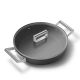 5. Smeg DPF2812BLM Pfanne, 28 cm, Keramik, Edelstahlgriffe, Mattschwarz